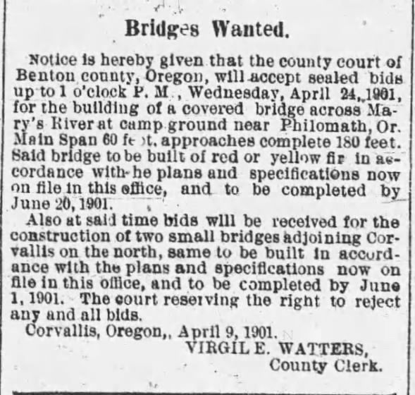 Mary's River, near Philomath 4/10/1901